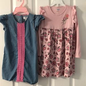 2 dresses size 5  One long sleeve one short sleeve